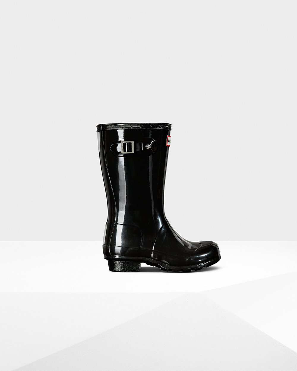 Kids Hunter Rain Boots Black - Original Big Gloss - 9230467-SX